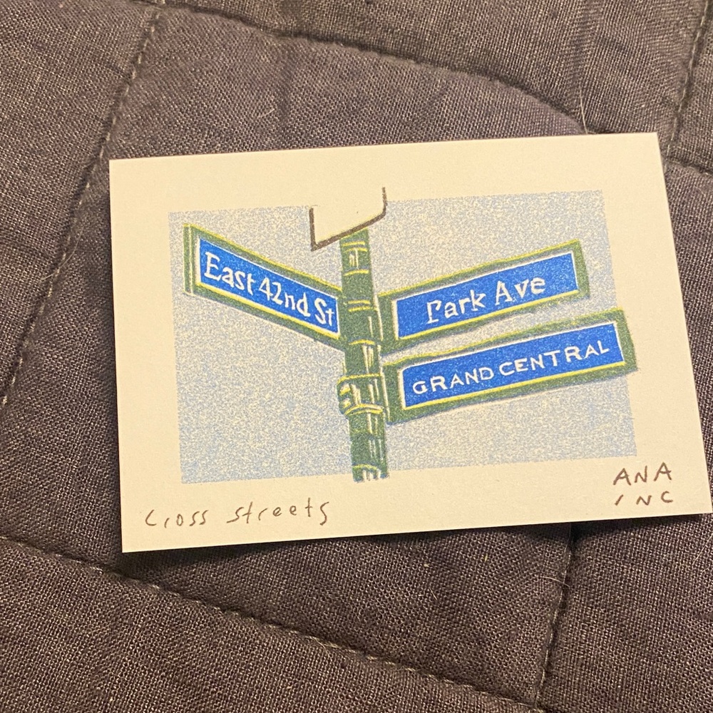 Inciardi Cross Streets Mini Print